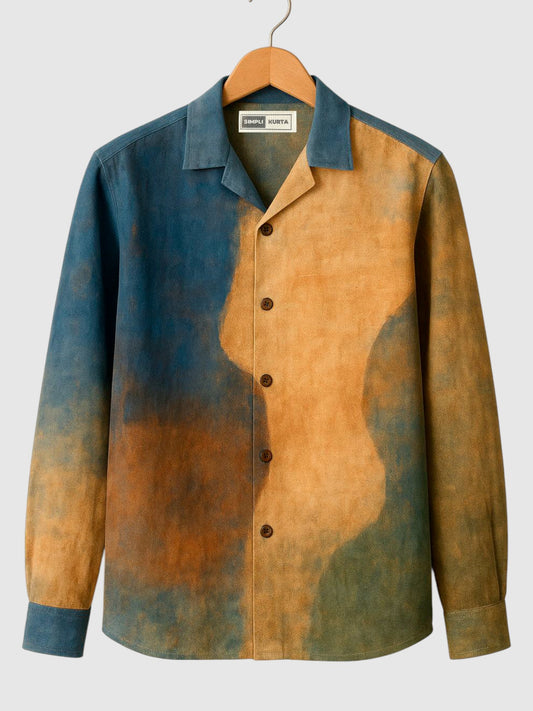 Men’s Abstract Multicolor Premium Cotton Shirt